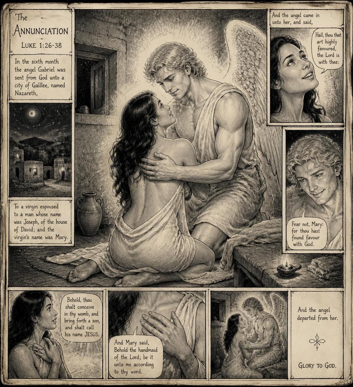 Mary and Gabriel
